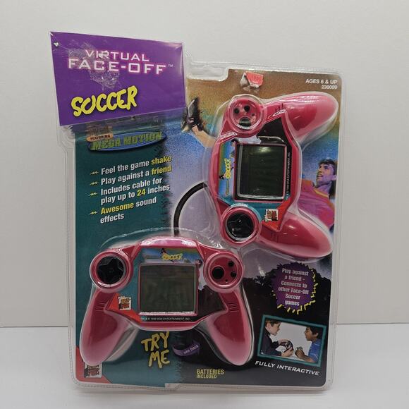 MGA Reality Sports Other - Vintage NOS Sealed Virtual Face-Off Soccer Handheld Video Game MGA 1999